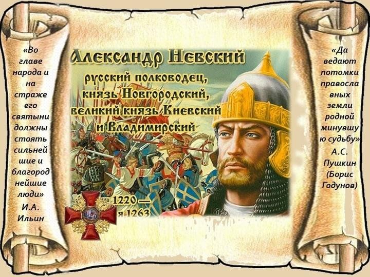 Александр невский защитник земли русской рисунок