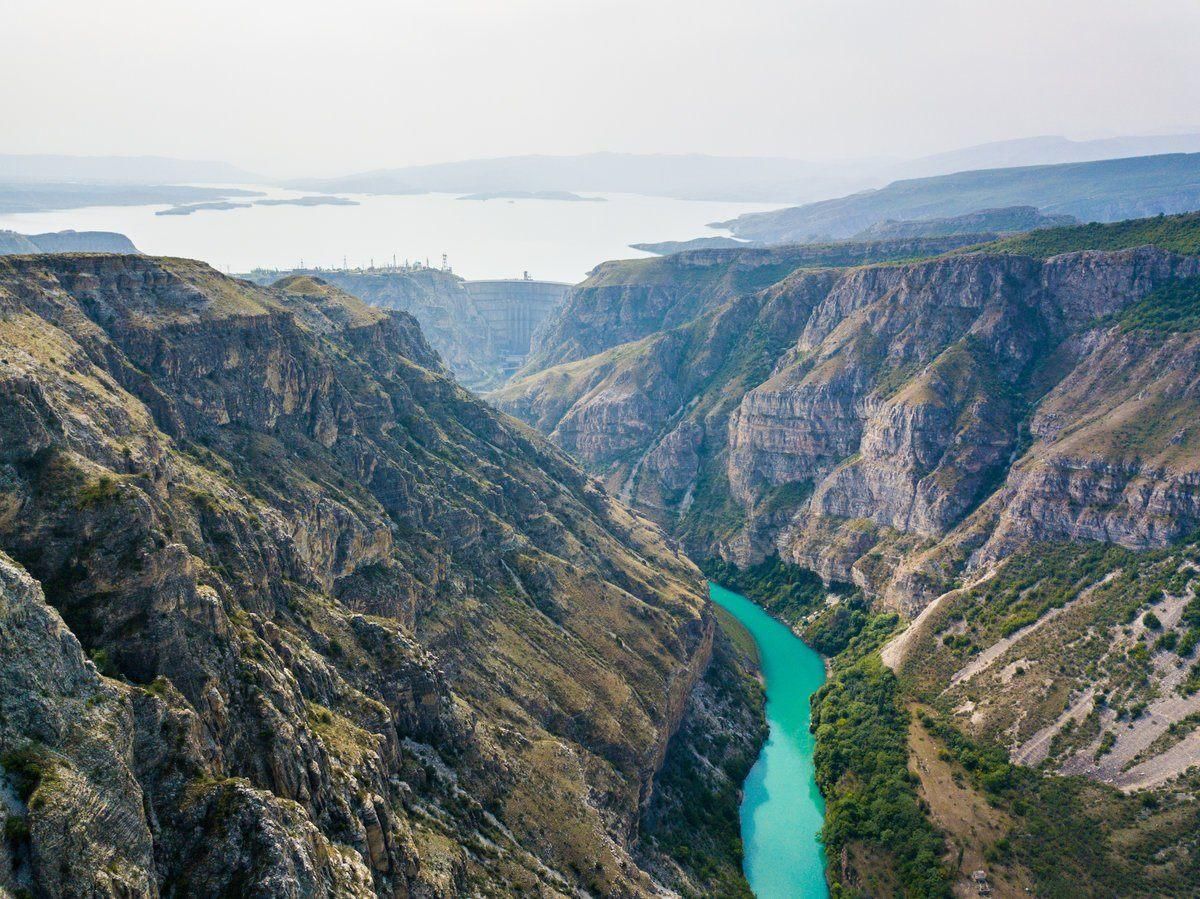 Сулакский каньон рисунок