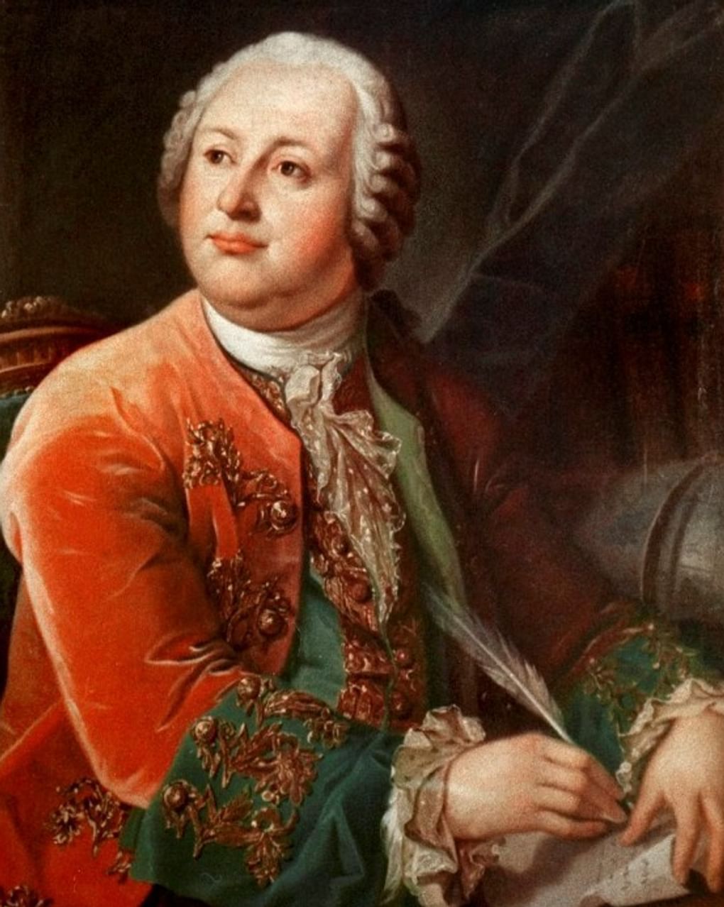 Леонтий Миропольский. Портрет Михаила Ломоносова (фрагмент). 1787. Музей антропологии и этнографии им. Петра Великого (Кунсткамера) Российской академии наук, Санкт-Петербург