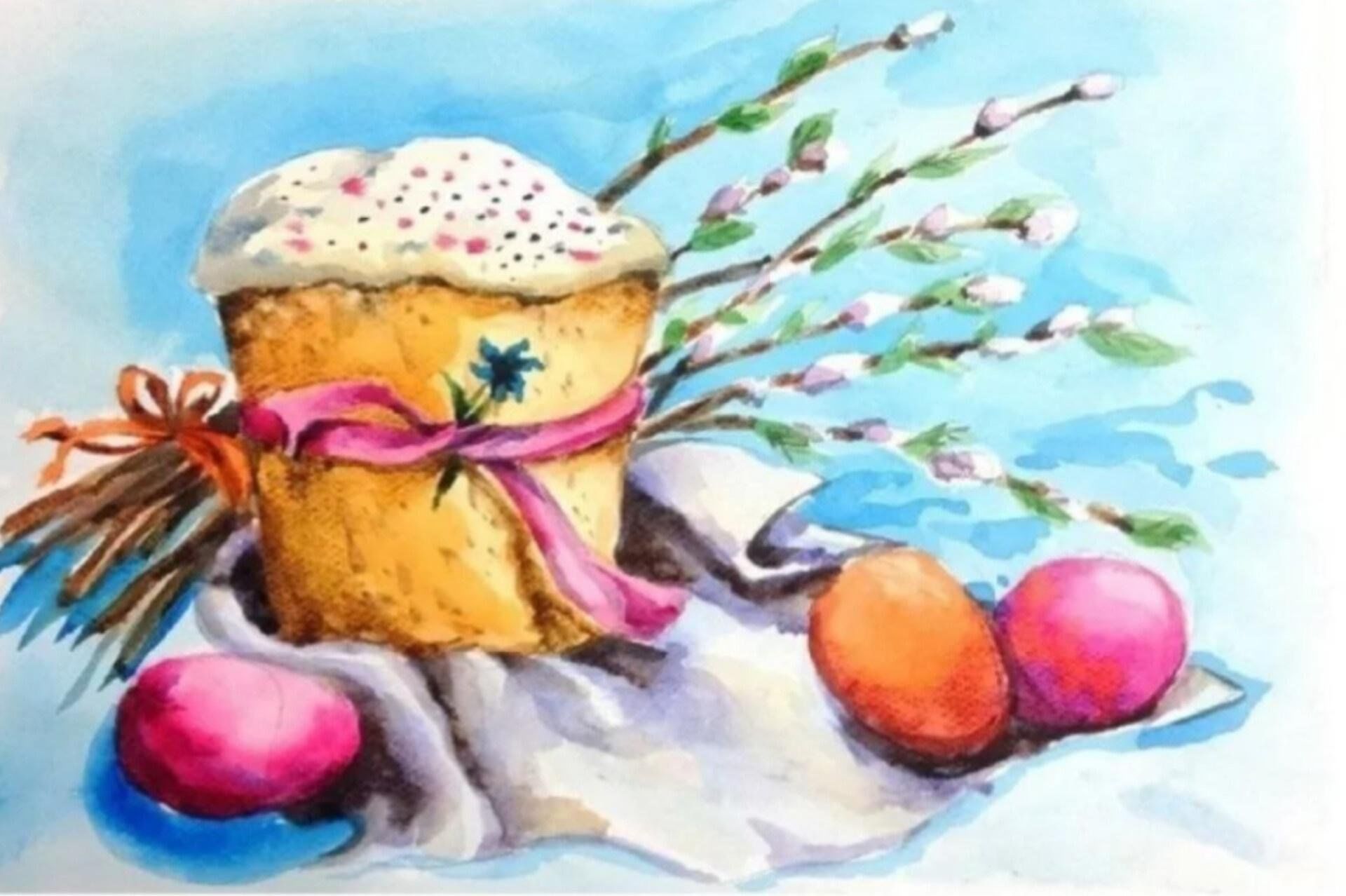 Рисунок на пасху красивый