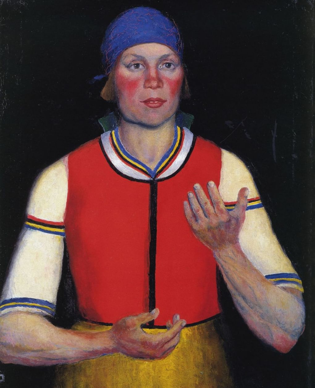 Казимир Малевич. Работница (фрагмент). 1933. Государственный Русский музей, Санкт-Петербург