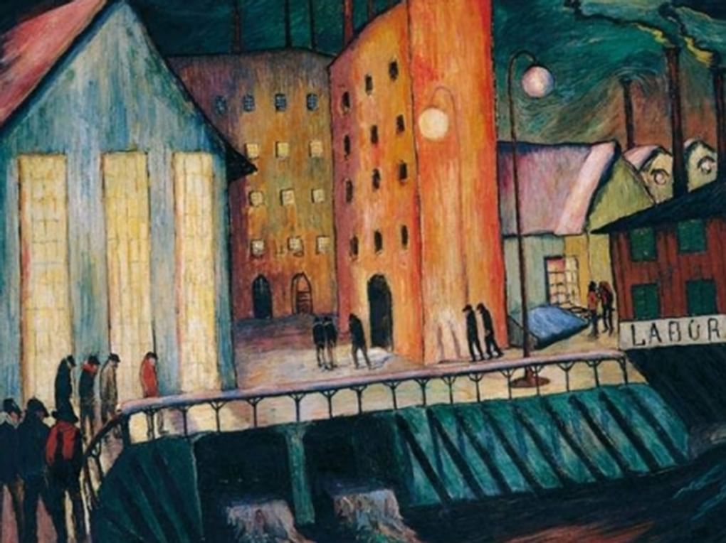 Марианна Веревкина. Ночная смена (фрагмент). 1924. Городской музей современного искусства, Аскона, Швейцария