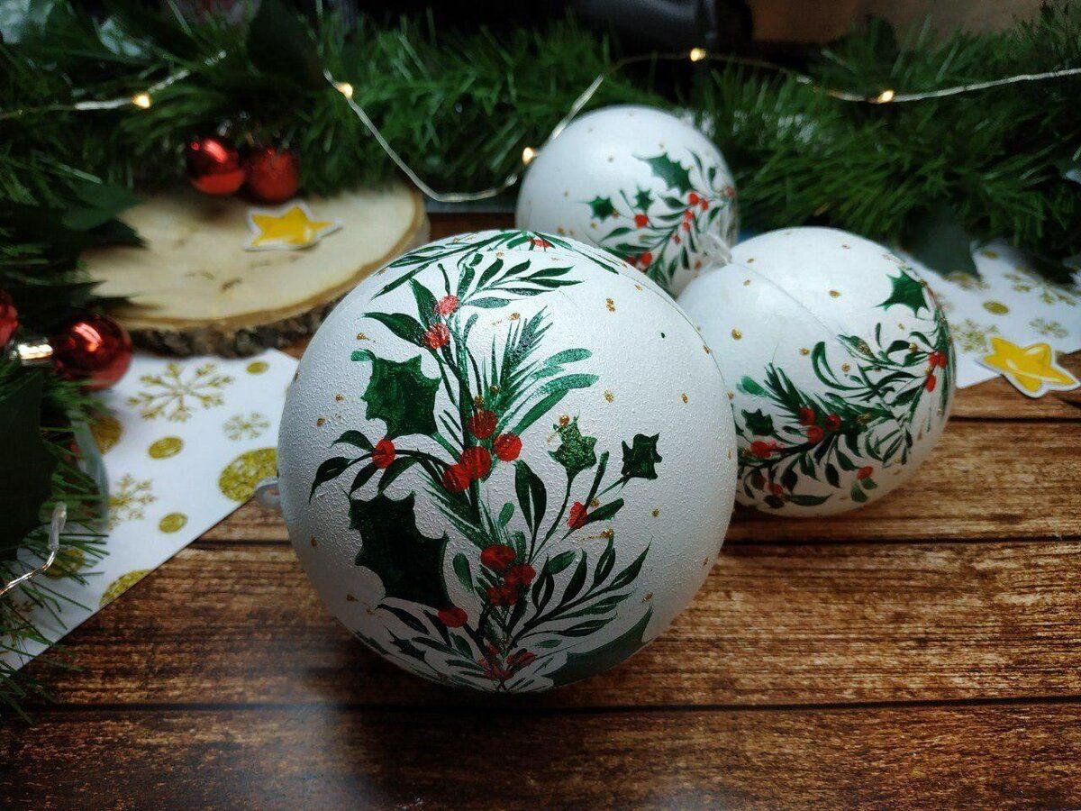 Расписные елочные шары