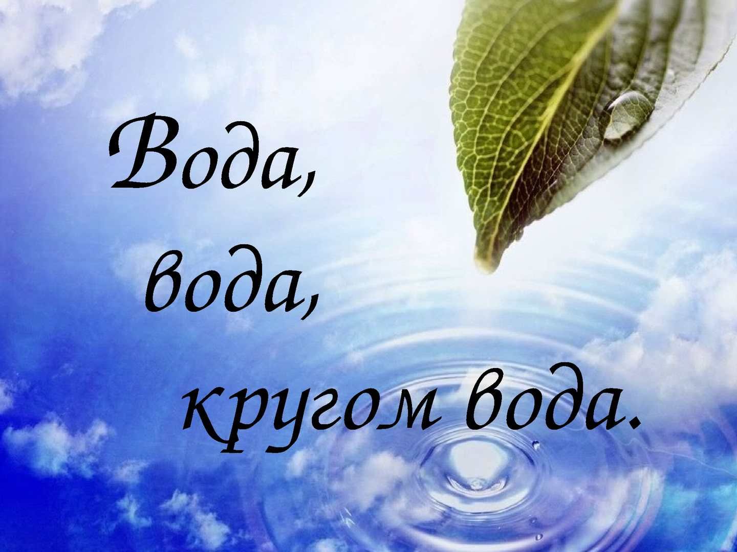 Картинка вода кругом вода