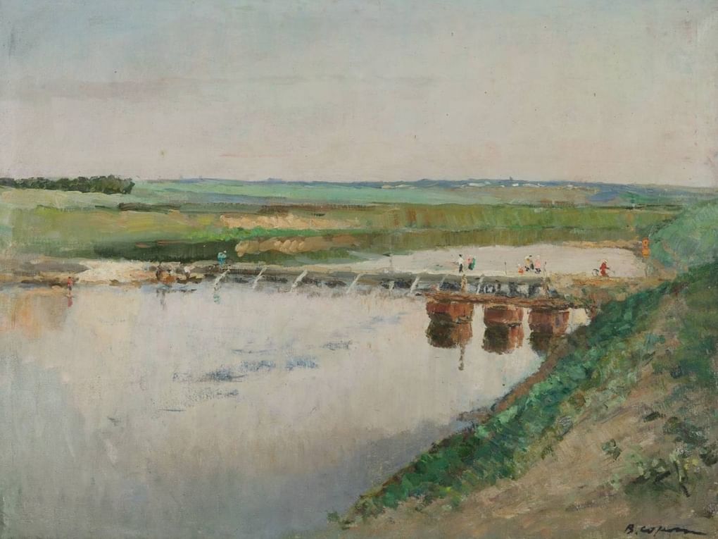 Виктор Сорокин. Река Дон (фрагмент). 1960. Липецкий центр изобразительных искусств, Липецк