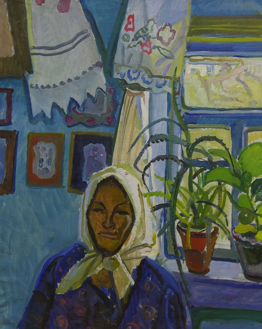 Татьяна Яблонская. У окошка (фрагмент). 1964. Курская государственная картинная галерея им. А.А. Дейнеки, Курск