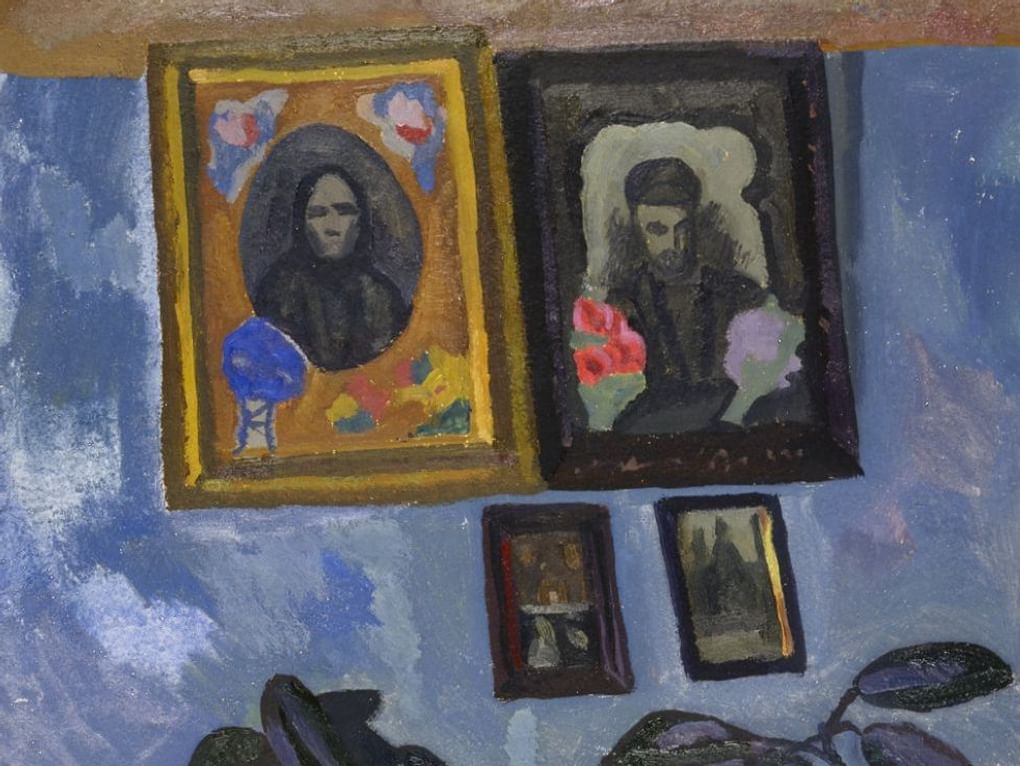 Виктор Попков. Портреты на стене. 1963–1965. Государственное музейное объединение «Художественная культура Русского Севера», Архангельск