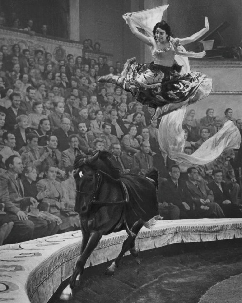 Вторая жена Алексея Баталова — цирковая артистка Гитана Леонтенко. 1950-е годы. Фотография: Семен Мишин-Моргенштерн / Мультимедиа Арт Музей, Москва