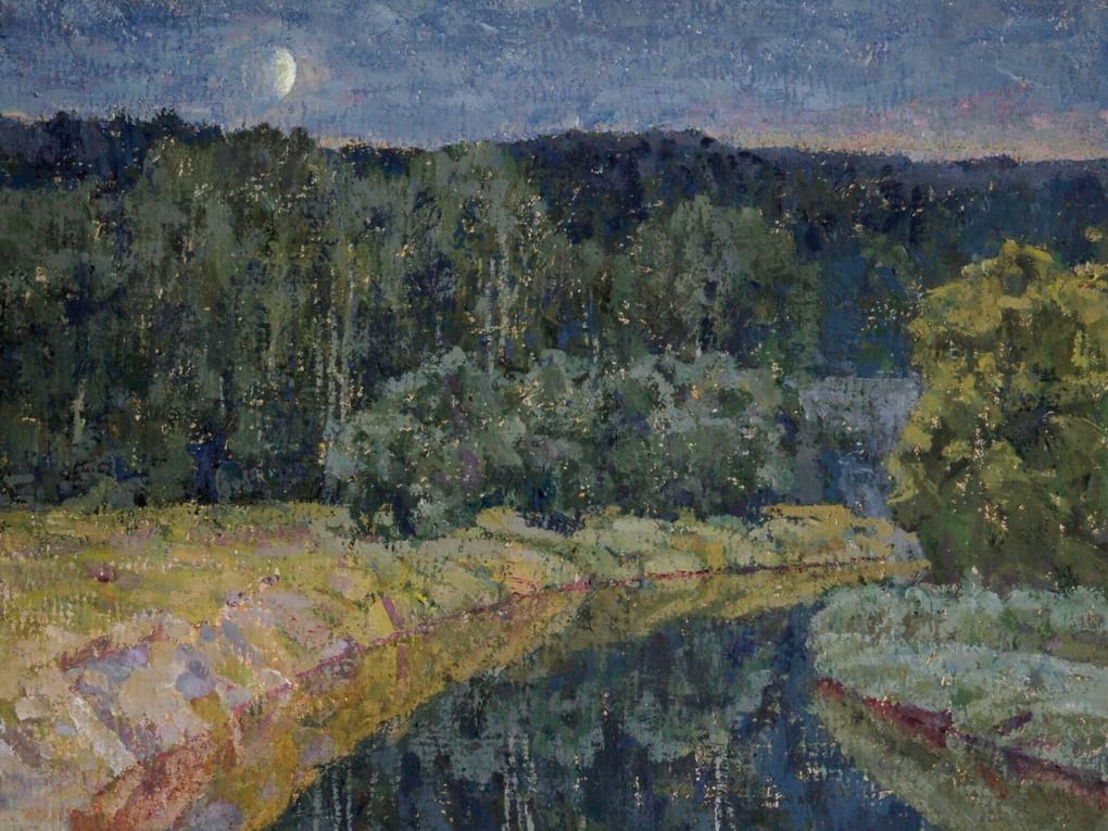 Андрей Курнаков. Тишина. Река Цон. 2004. Мемориальная мастерская народного художника СССР А.И. Курнакова, Орел