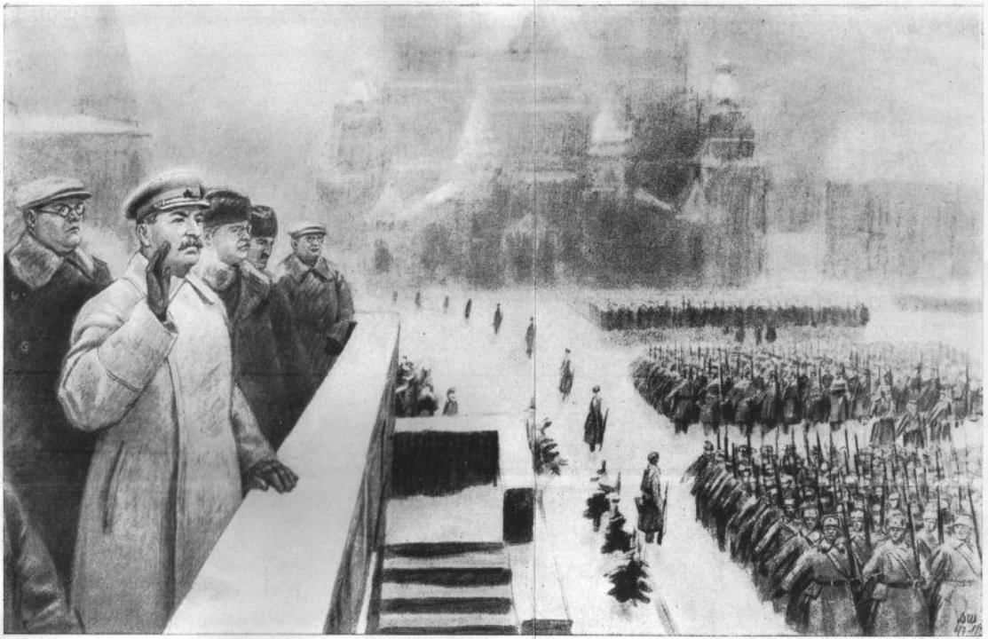 парад на красной площади 7 ноября 1941 года