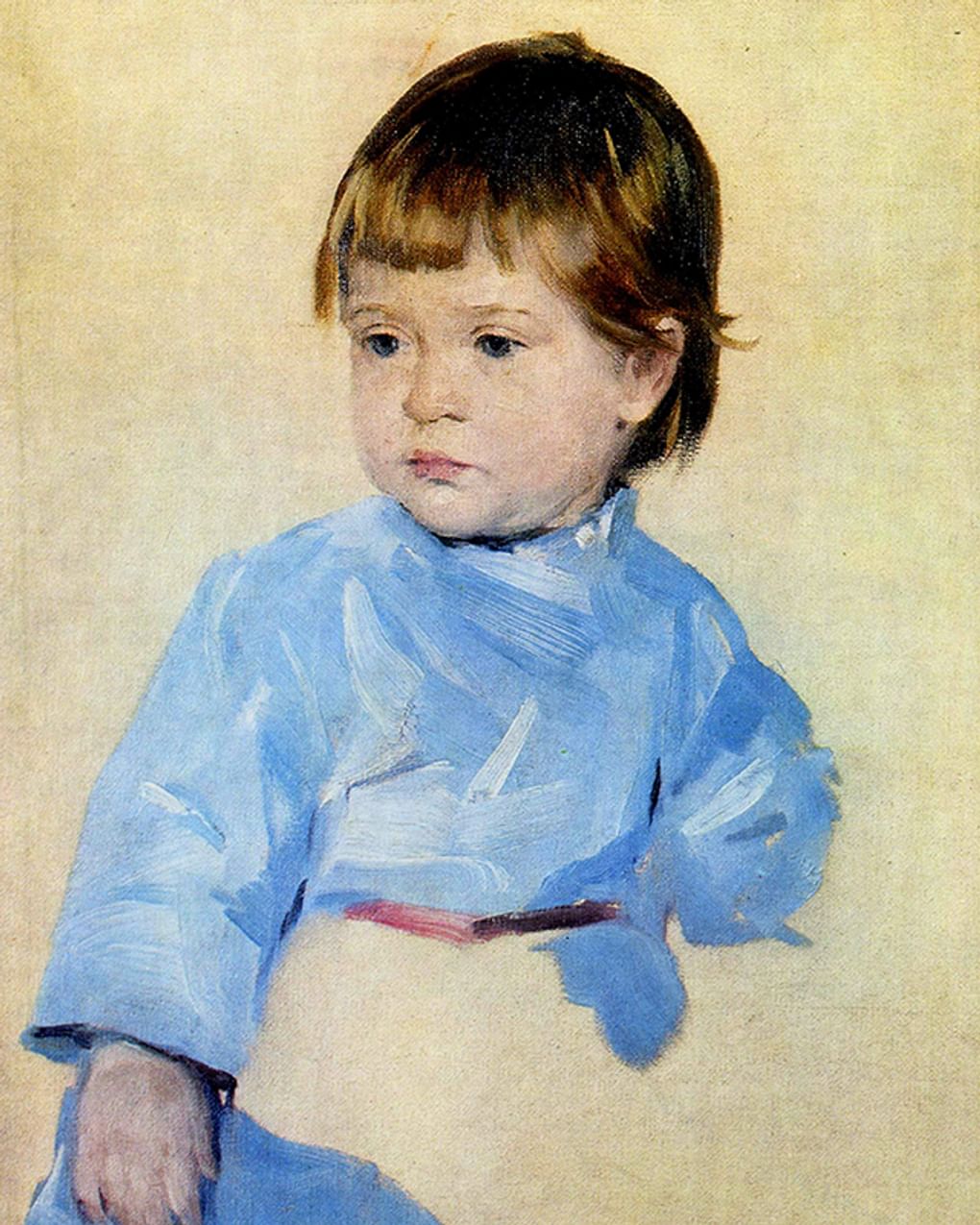 Николай Пимоненко. Портрет сына художника, Николая (фрагмент). 1906. Национальный художественный музей Украины, Киев, Украина