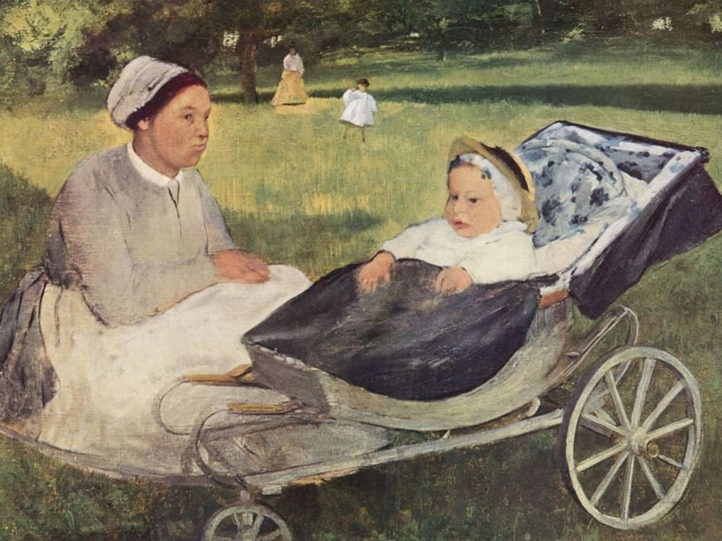 Эдгар Дега. Ребёнок с гувернанткой. Портрет Анри Вальпинсона в младенчестве. 1870. Частное собрание