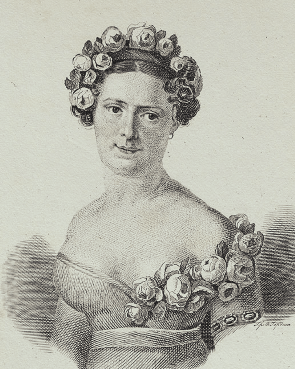 Ф. Горзон. Русская балерина Евдокия Истомина. Первая половина XIX века. Государственный мемориально-архитектурный комплекс «Музей-усадьба П.И. Чайковского», Воткинск, Удмуртская Республика