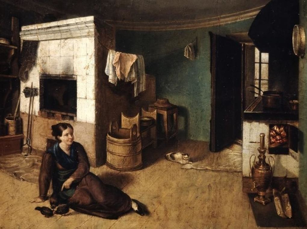 Неизвестный художник. Кухня. 1851. Государственная Третьяковская галерея, Москва