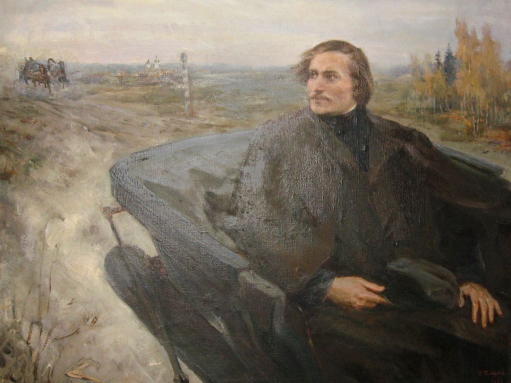 Платон Белецкий. Гоголь в дороге (фрагмент). 1952. Музей Н.В. Гоголя, Великие Сорочинцы, Украина
