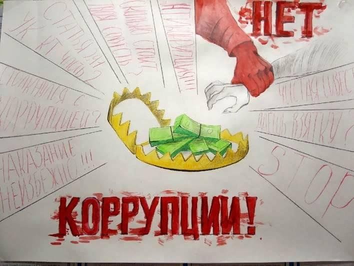 Рисунок на тему нет коррупции