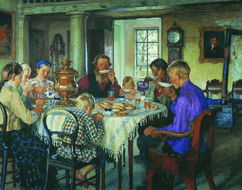Картина большая семья