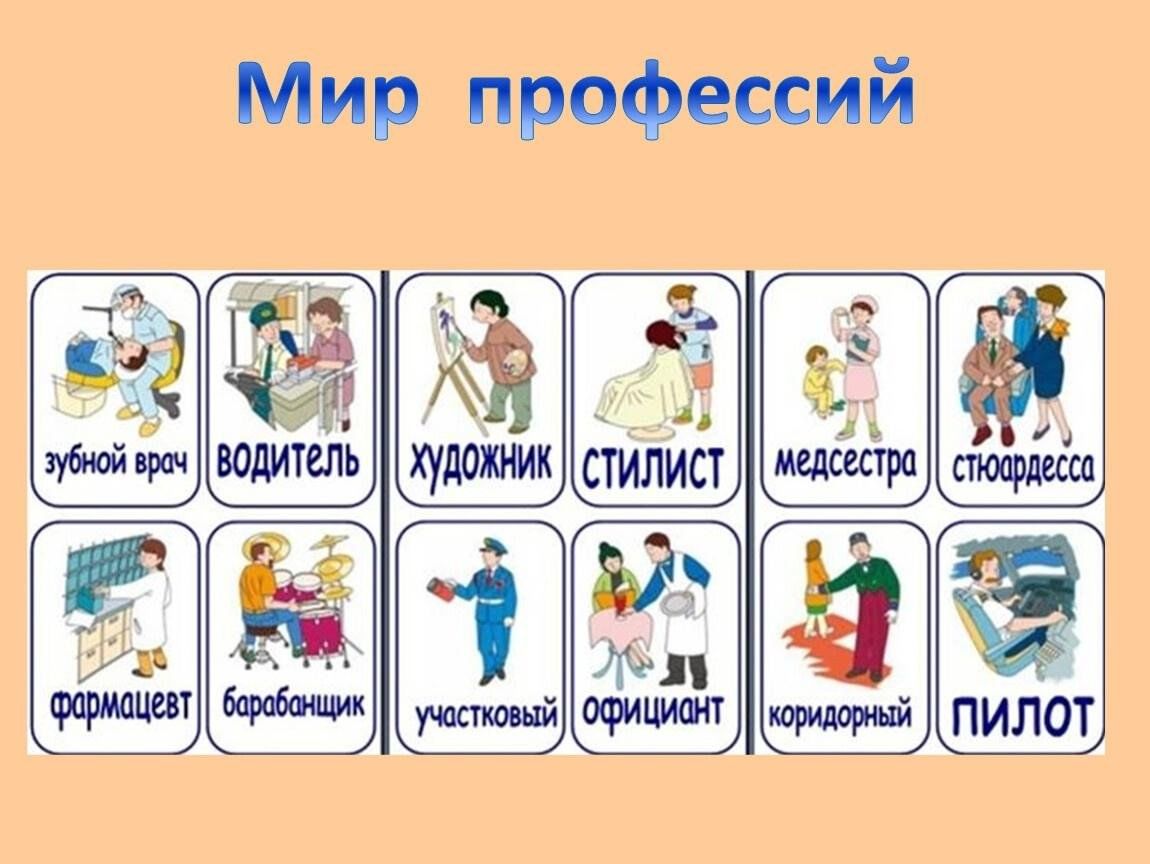 Учебный проект мир профессий