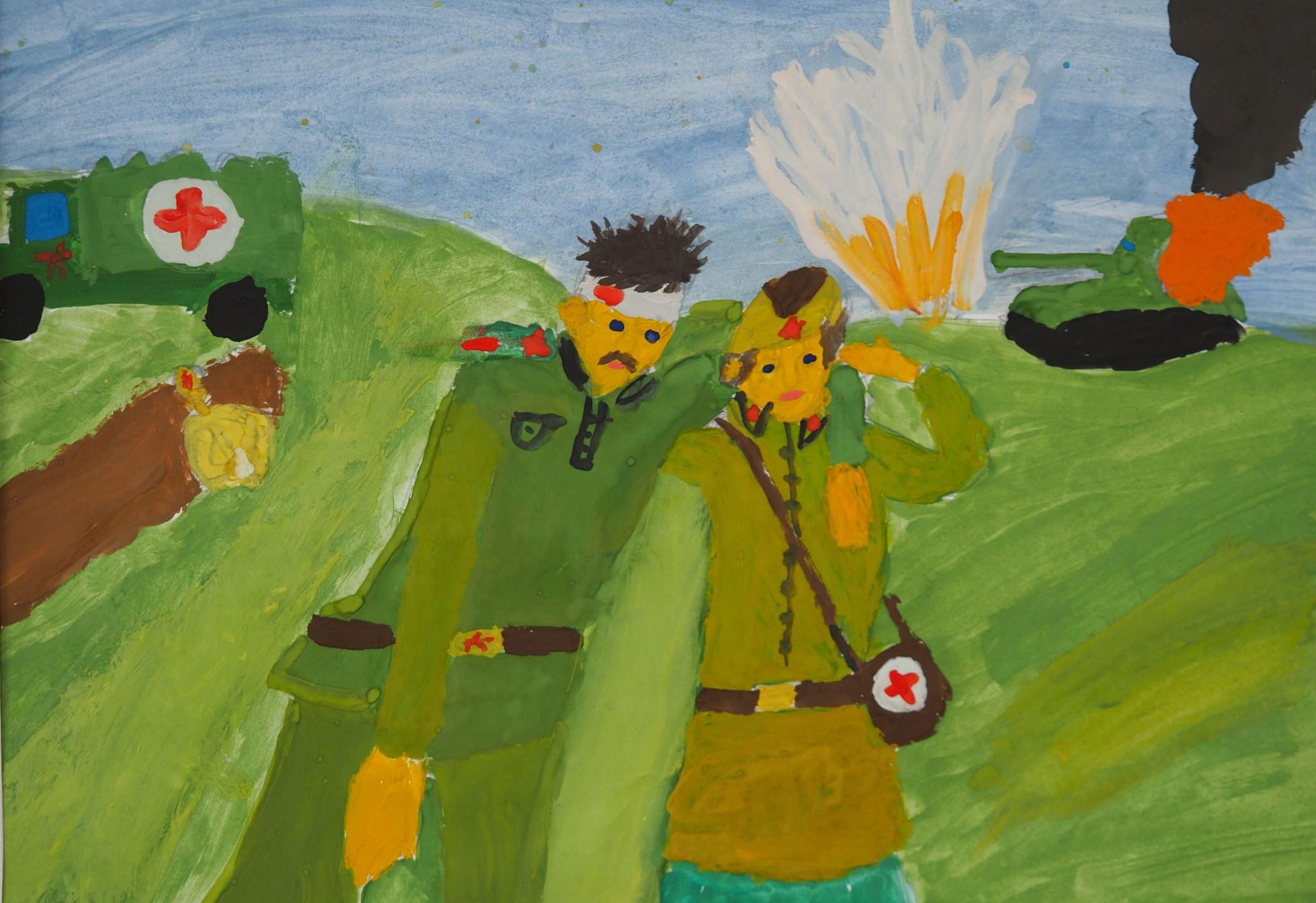 Выставка рисунков война глазами детей