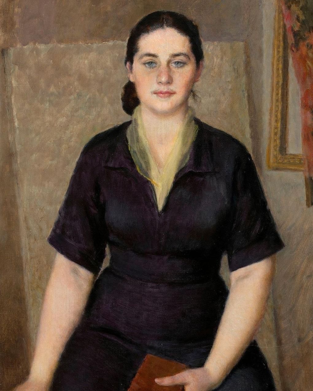 Владимир Лебедев. Портрет жены Ады Лазо (фрагмент). 1958. Частная коллекция