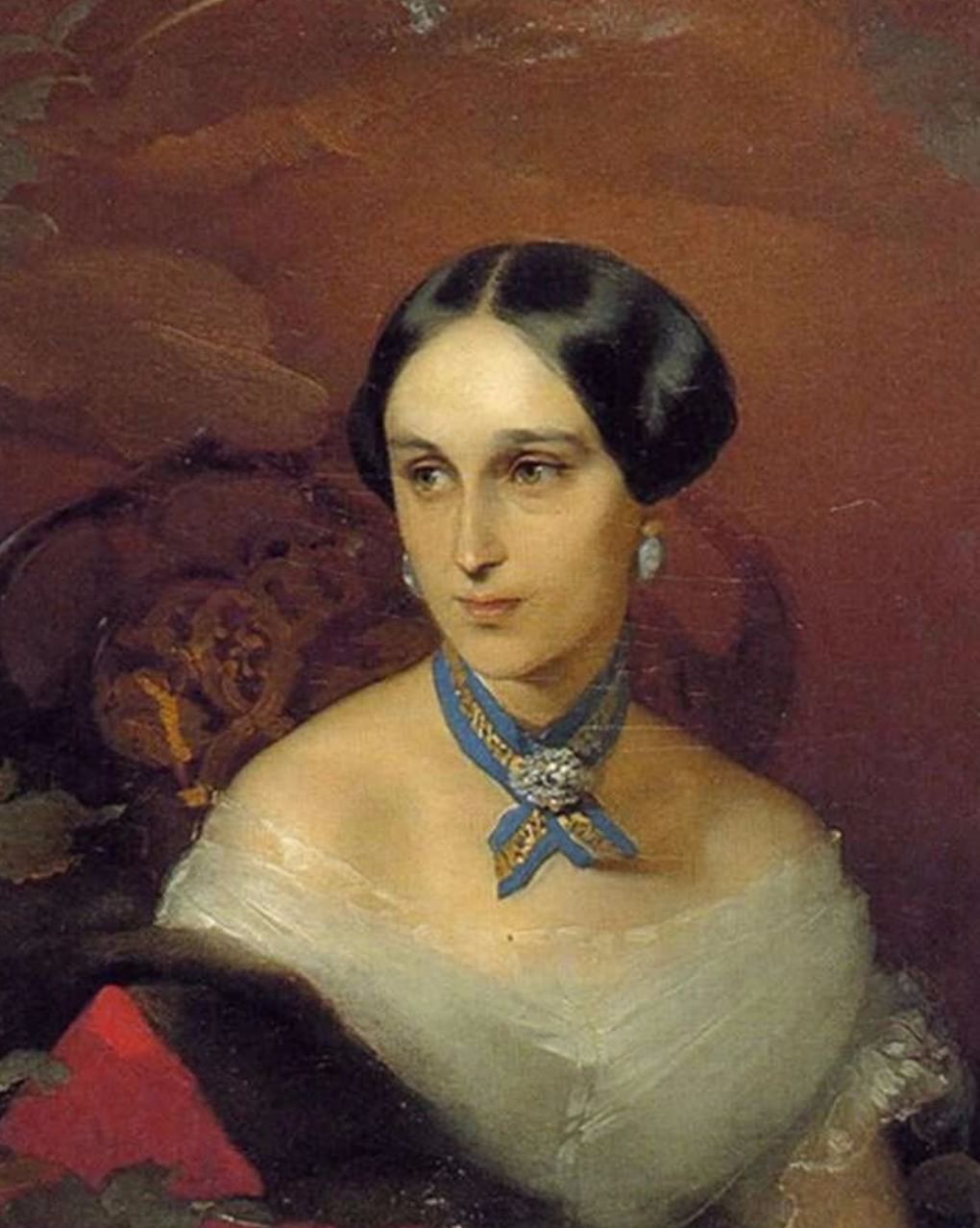 Иван Макаров. Портрет Натальи Ланской. 1849. Музей-квартира А.С. Пушкина, Санкт-Петербург