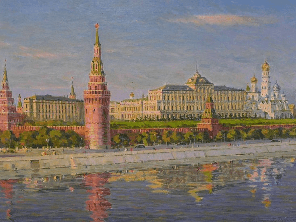 Борис Рыбченков. Московский Кремль. 1956. Историко-этнографический музей-заповедник «Шушенское», поселок Шушенское, Красноярский край