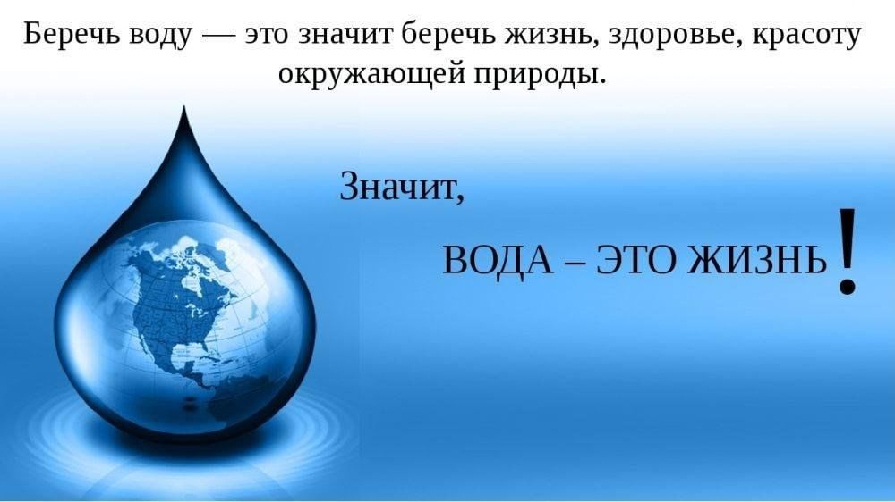 Проект на тему вода это жизнь