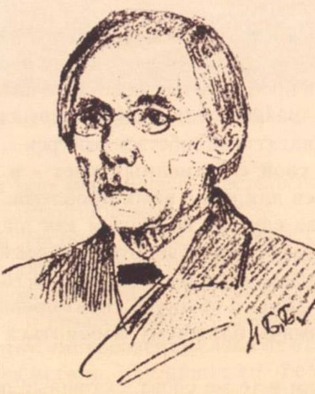 Николай Богданов-Бельский. Портрет Сергея Рачинского (фрагмент). 1890. Государственный исторический музей, Москва