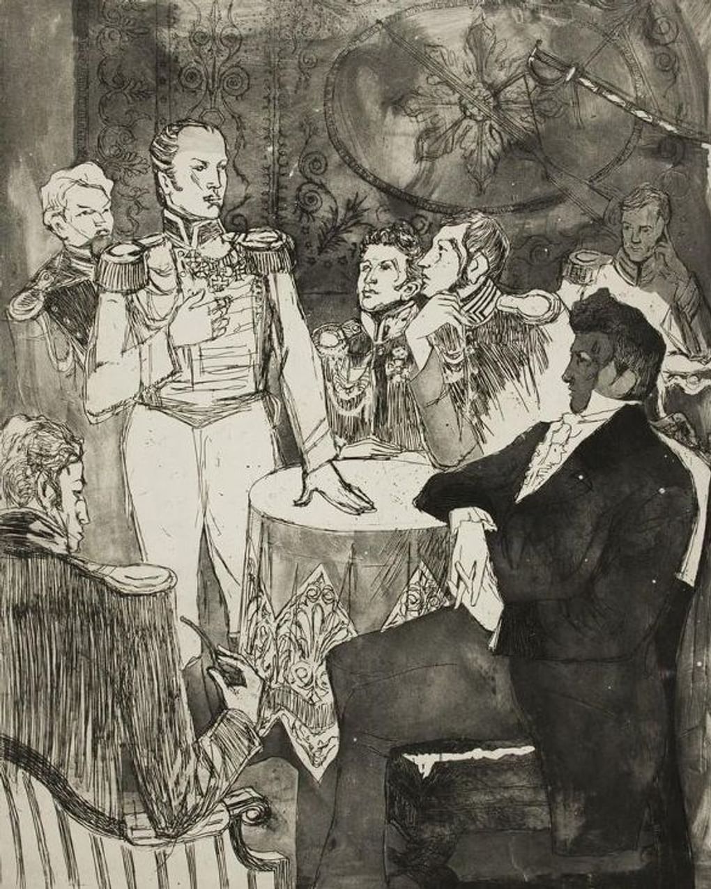 Александр Харшак. Декабристы. Из серии «Во имя Революции». 1967–1980. Государственный художественный музей Алтайского края, Барнаул