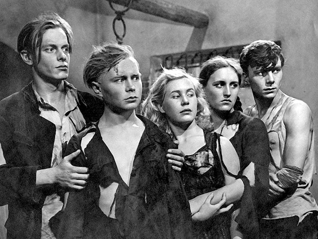 Кадр из художественного фильма Сергея Герасимова «Молодая гвардия» (1948)