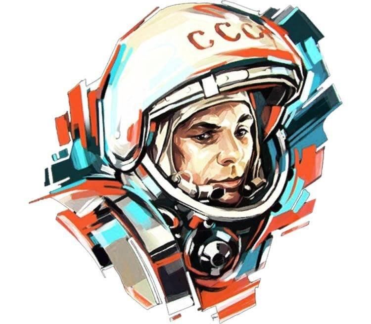 Поехали гагарин рисунок. Гагарин портрет. Гагарин космонавт.