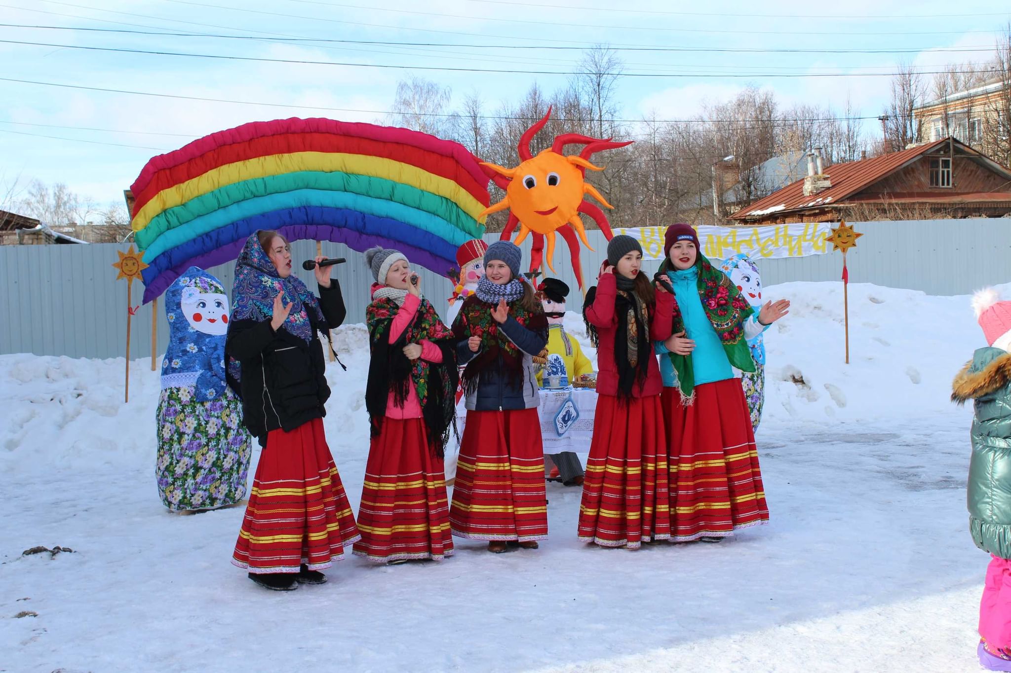 масленица в сельском клубе