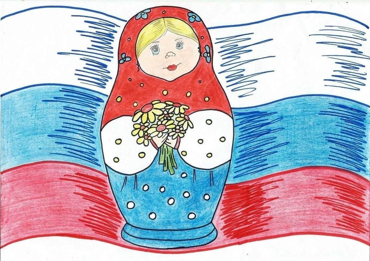 Рисунок на 12 июня легкий