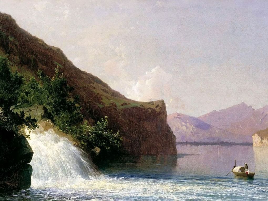 Арсений Мещерский. Водопад (фрагмент). 1867. Пензенская областная картинная галерея им. К.А. Савицкого, Пенза 