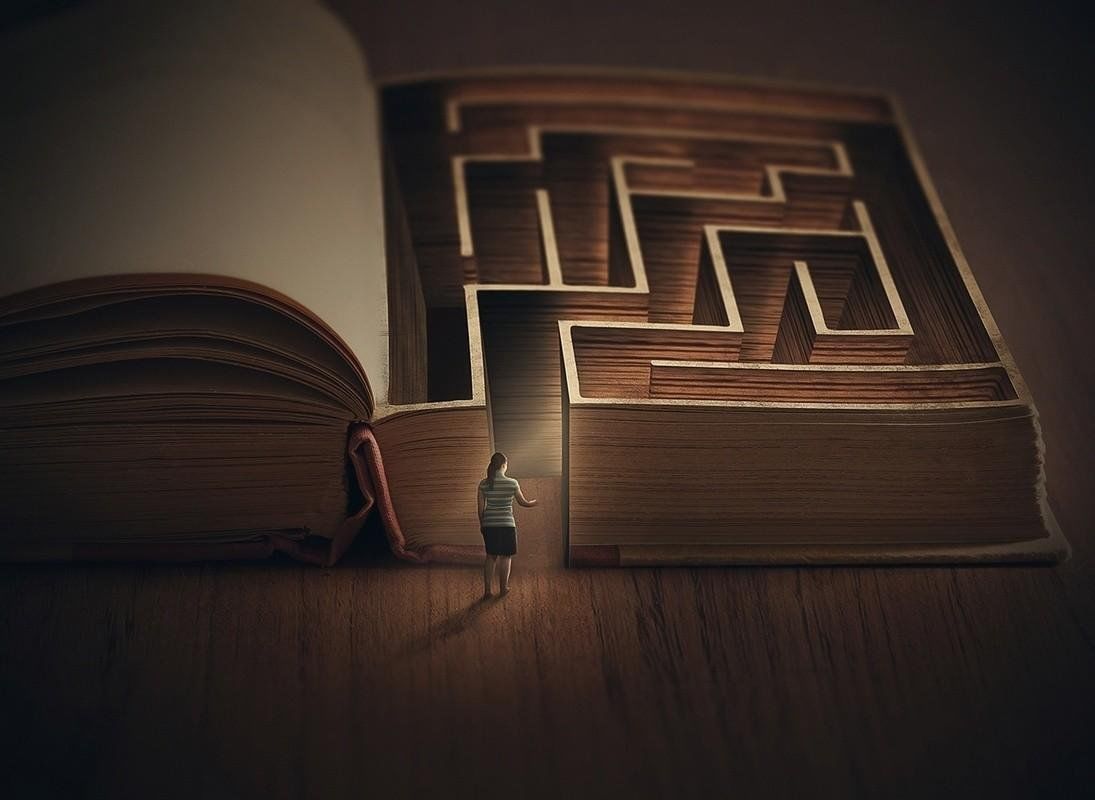 Книжный лабиринт картинки