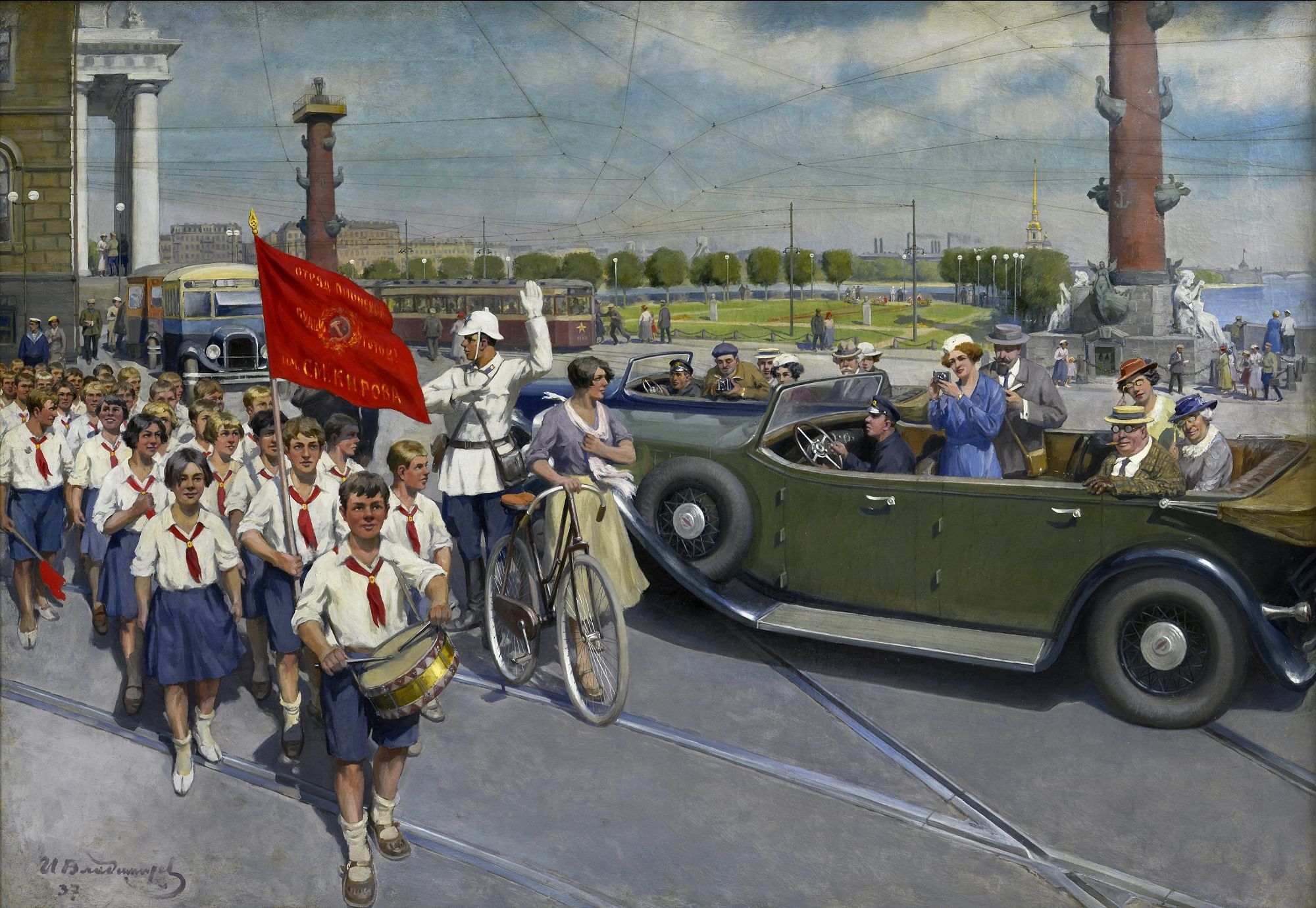 Советское искусство в 30 годы. «Иностранцы в Ленинграде» (1937).