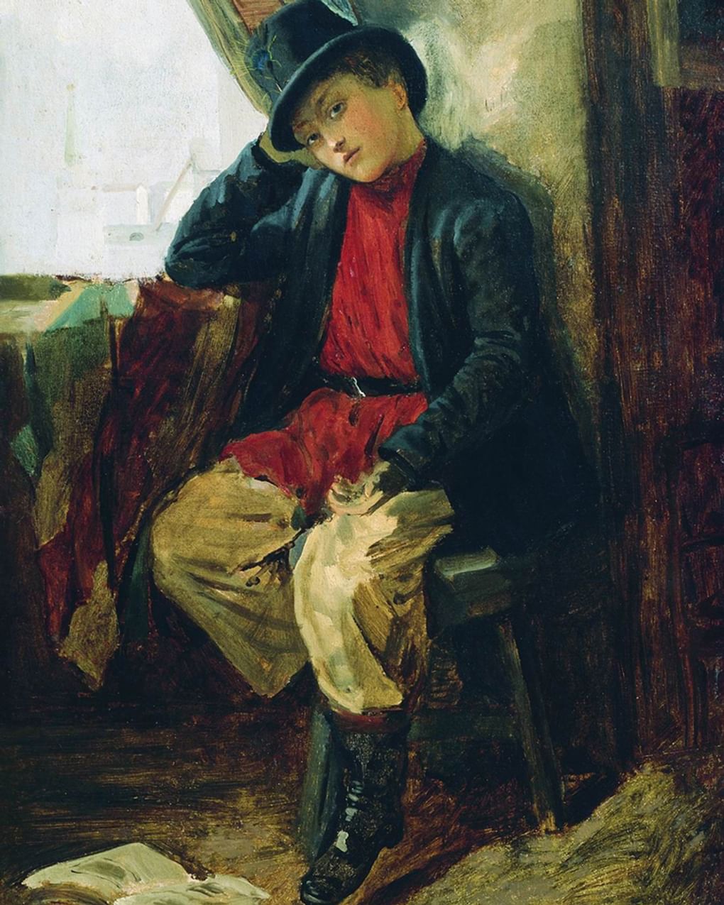 Константин Маковский. Портрет Владимира Маковского в детстве (фрагмент). 1854. Государственный Русский музей, Санкт-Петербург