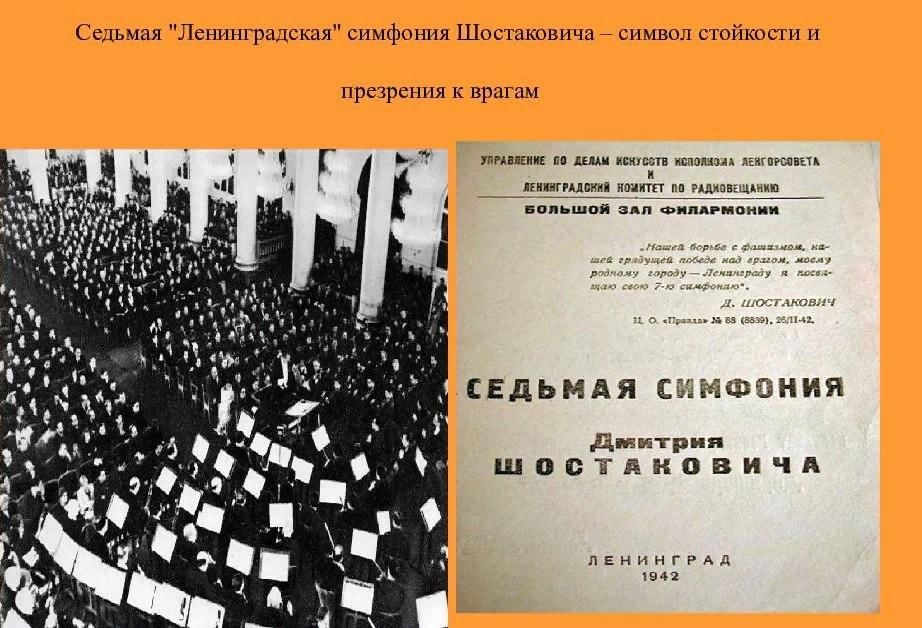 Шостакович 7 симфония ленинградская презентация