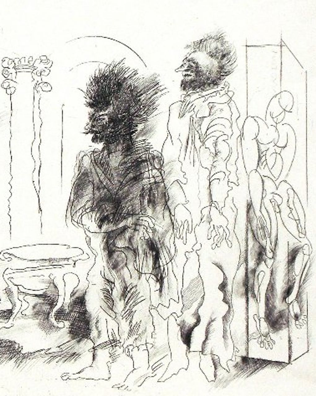 Владимир Кейдан. Бал (фрагмент). Из серии «Михаил Булгаков «Мастер и Маргарита». 1986. Вологодская областная картинная галерея, Вологда