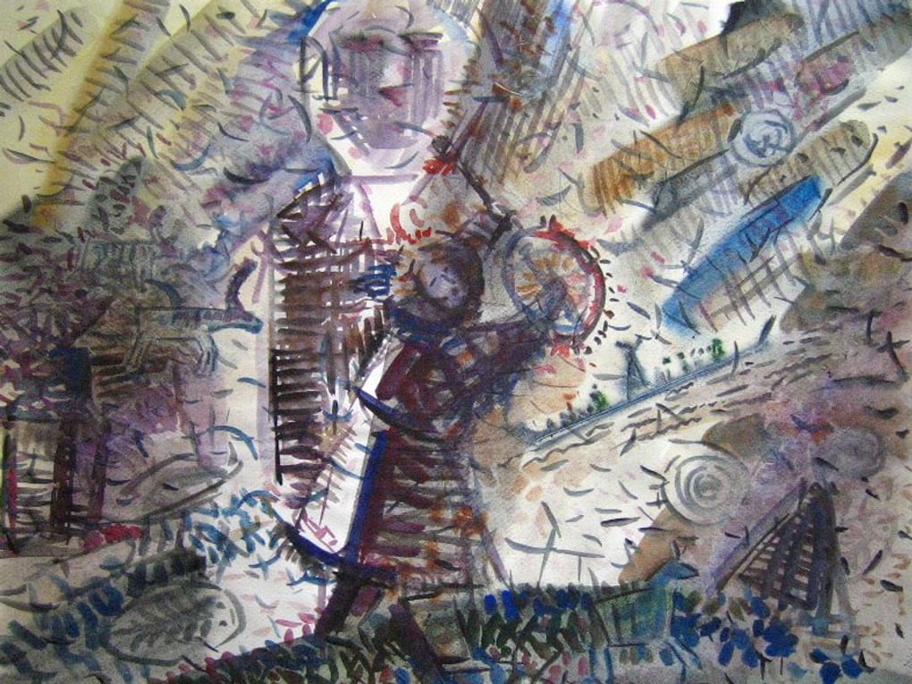 Александр Почежерцев. Будни шамана. 2006. Курганский областной художественный музей им. Г.А. Травникова, Курган