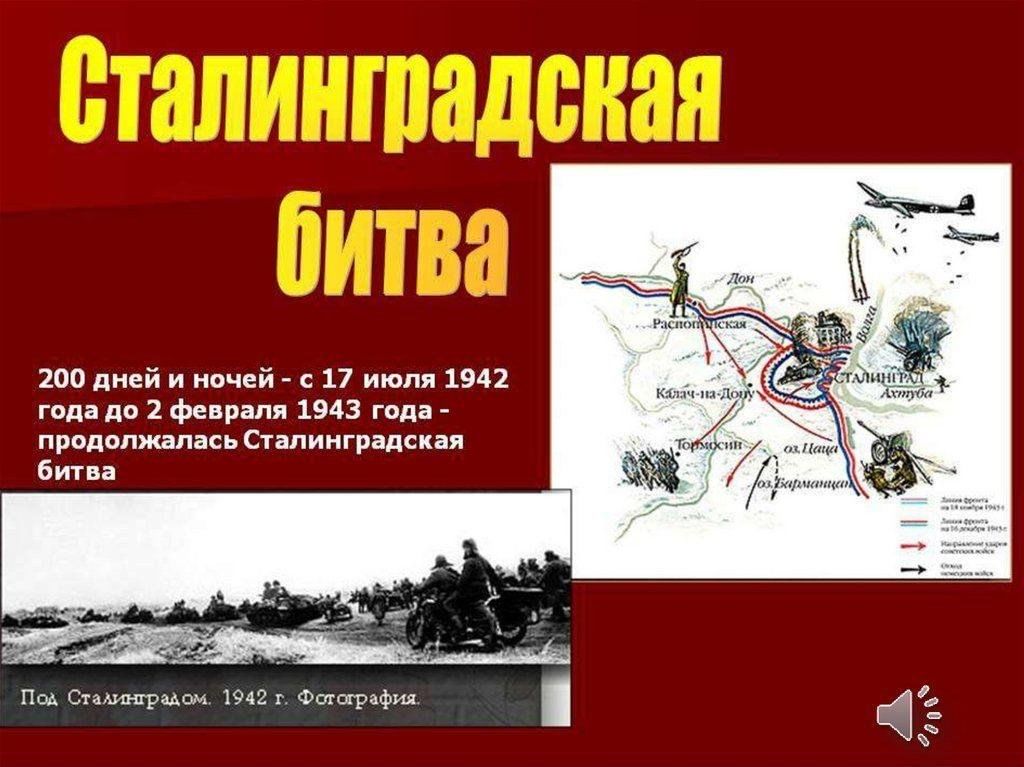 Сталинградская битва картинки для презентации