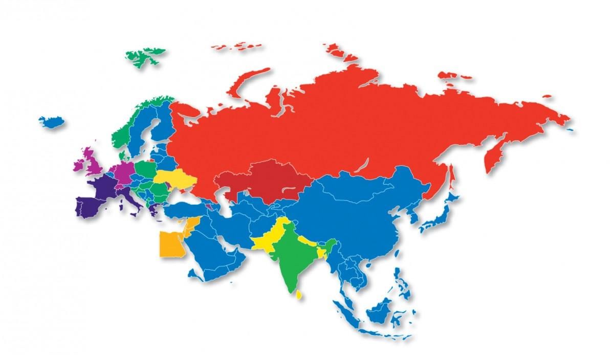 Страна без. Границы государств Евразии. Континент Евразия на карте. Карта Евразии. Векторная карта Евразии.