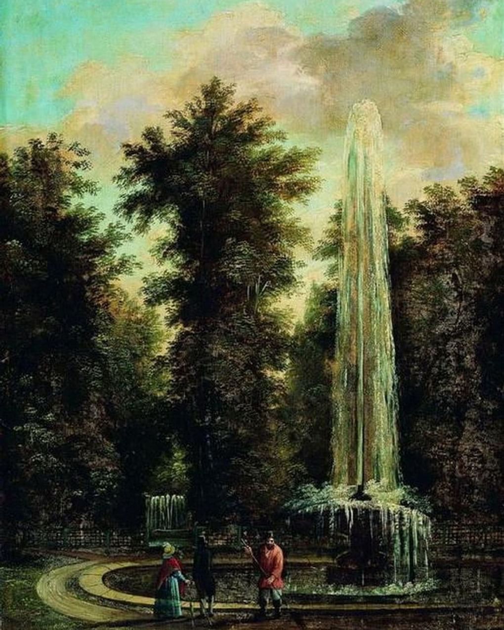 Степан Галактионов. Фонтан в парке. (фрагмент). 1820. Севастопольский художественный музей имени П.М. Крошицкого, Севастополь