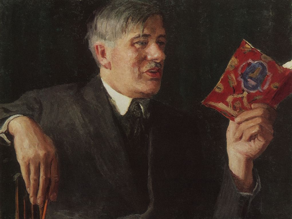 Игорь Грабарь. Портрет Корнея Чуковского (фрагмент). 1935. Киевский национальный музей русского искусства, Киев,  Украина