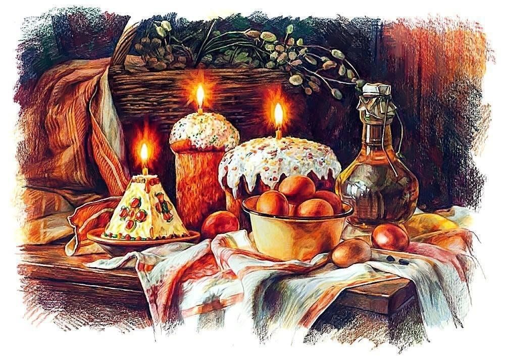 Картина на пасху
