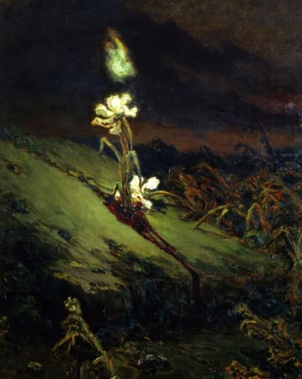 Вильгельм Котарбинский. Могила самоубийцы (фрагмент). 1901. Сумской художественный музей им. Никанора Онацкого, Сумы, Украина