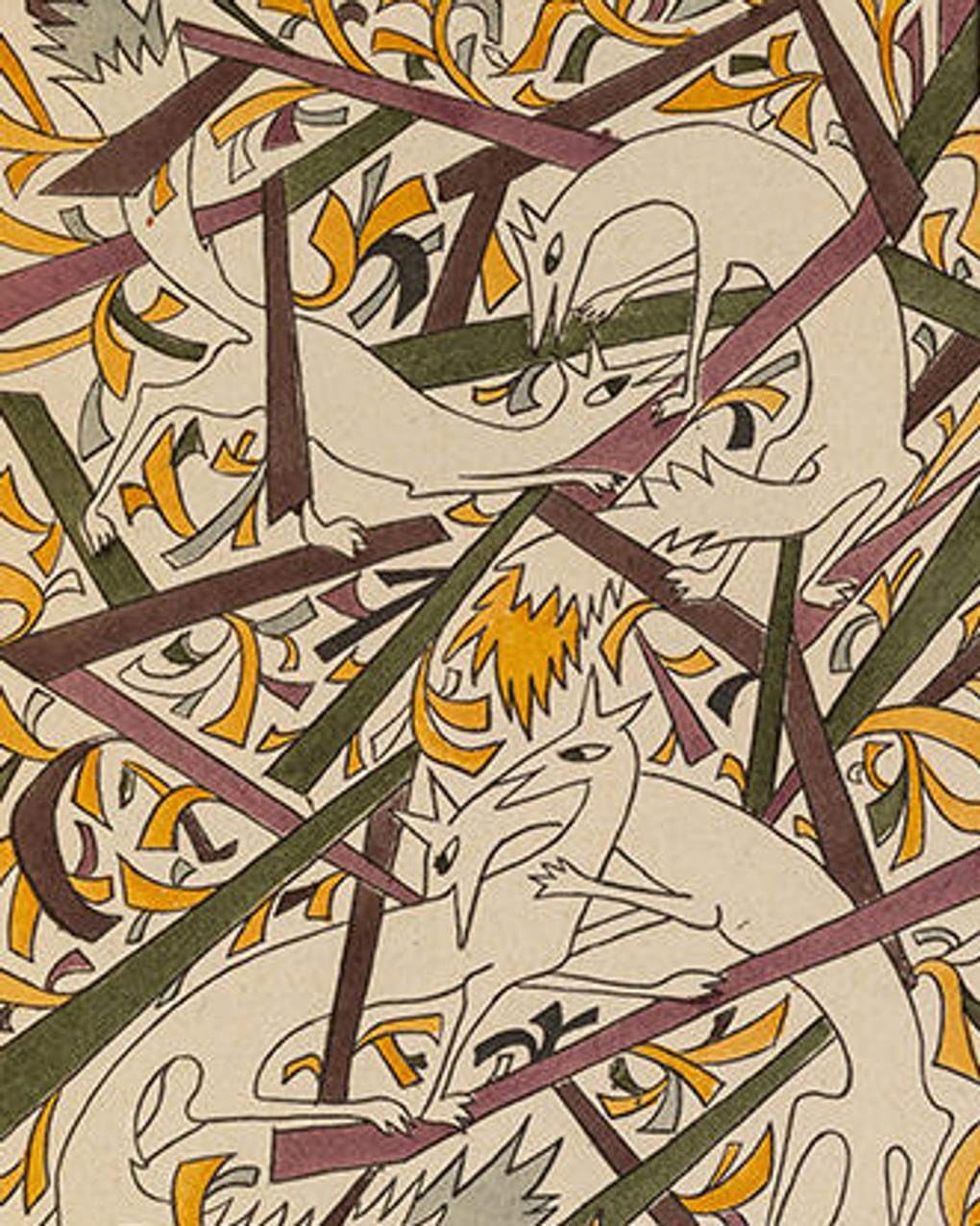 Наталия Гончарова. Иллюстрация к книге «Слово о полку Игореве» (фрагмент). 1923. Государственный музей изобразительных искусств имени А.С. Пушкина, Москва
