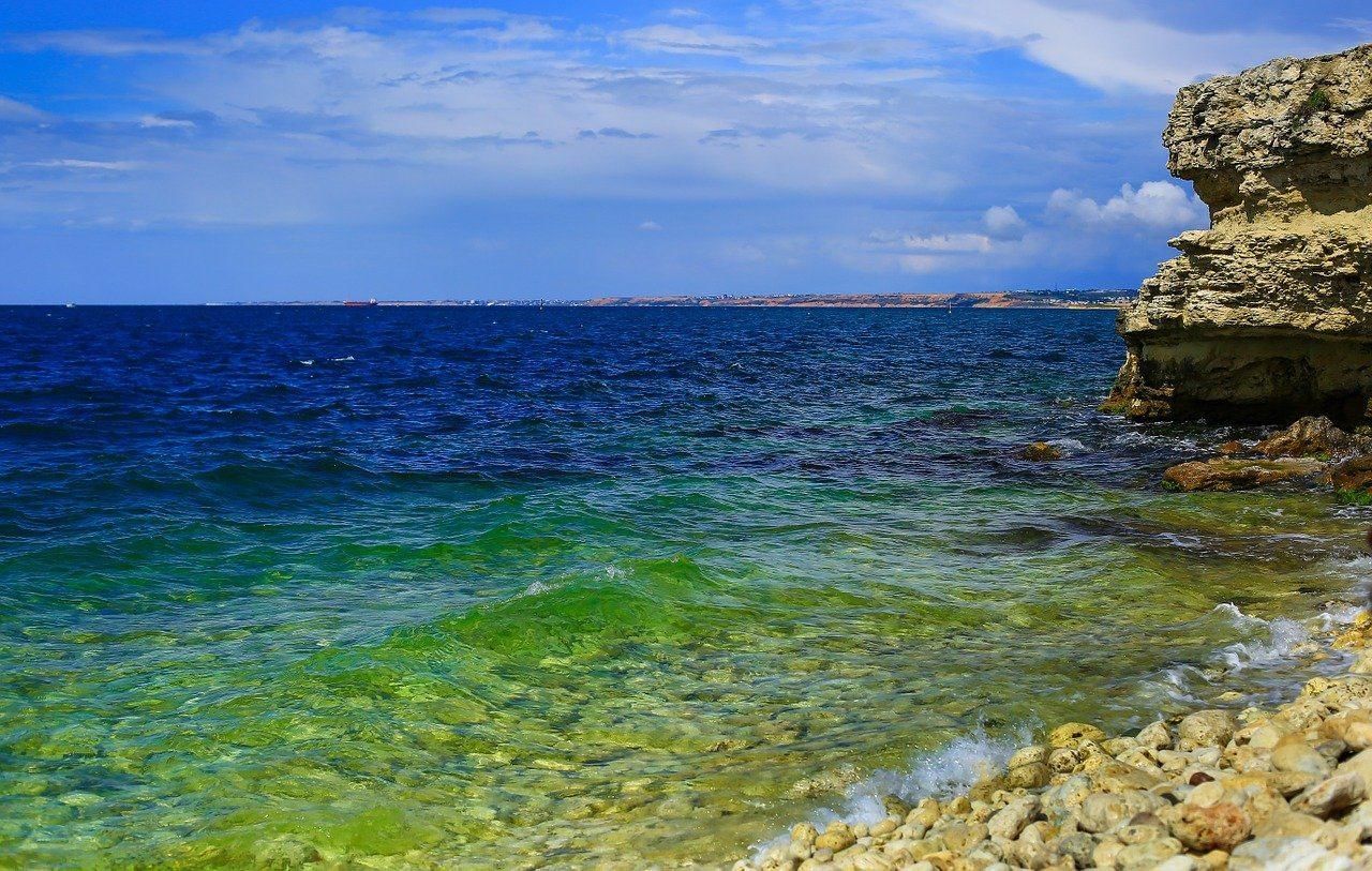 Чёрное море. Водные краски, Пейзажи, Океанские волны