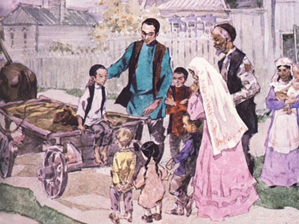 Виктор Федоров. Отъезд Тукая из Училе в Кырлай. 1975. Литературный музей Габдуллы Тукая, Казань, Республика Татарстан