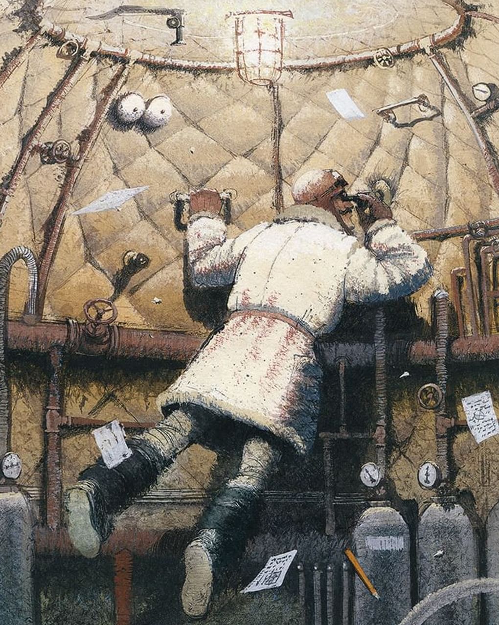 Игорь Олейников. Иллюстрация к роману Алексея Толстого «Аэлита» (фрагмент). Москва: «Издательский Дом Мещерякова», 2013